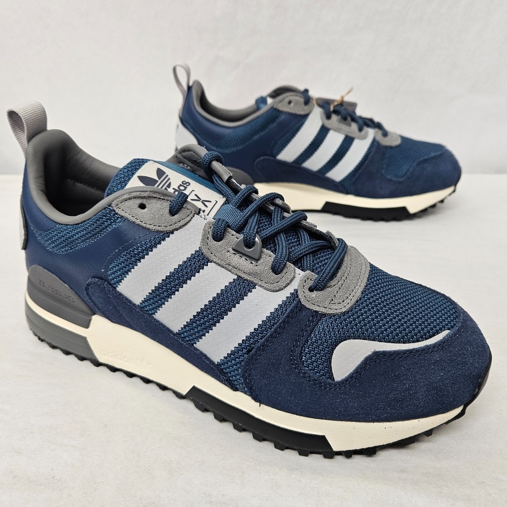 Adidas ZX 700 HD Retro Sneakers H01850 Crew Navy Grey Blue Men's Size 7.5